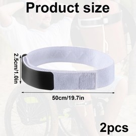 2 PCS Catheter Leg Bag Straps, Fastening Tape Anti Slip Catheter Leg Bag Holder, Adjustable Tube Holder Strap for Men and Women, Practical Fix for Urine Drainage Support Night Bag Stand