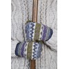 Pachamama Women Wool Mittens Fleece Lined Handknitted Fairisle Multicoloured One-Size