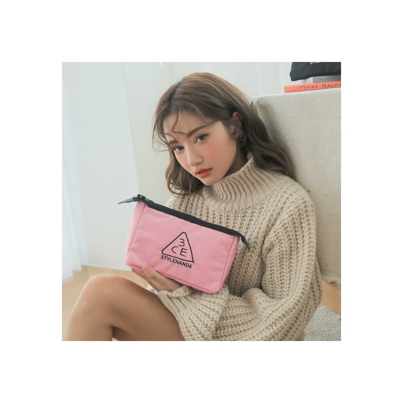 (Hyundai Hmall) 3CE pouch, BLACK black / (현대Hmall) 3CE 파우치,