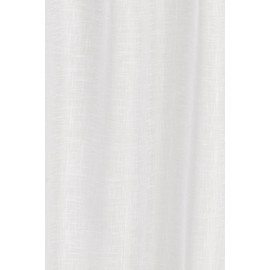 Elbersdrucke Effecto 00 196554 Semi-Transparent Bistro Curtain White 48 x 140 cm Panel Curtain for Kitchen Window Privacy Screen