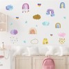 WOHAHA Wall Sticker, Rainbow, Cloud, Rain, Cartoon Boho, Wall Sticker,