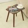 AWASEN Side Table, Small Wood End Table Living Room, Modern