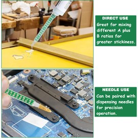 20 Pack Epoxy Mixing Nozzle Epoxy Resin Mixer Epoxy Mixer for Resin Mixing Tips Applicator for 50ml/1.7oz (1:1/2:1 Ratio)