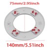 GWYAN 2 Pack Wall Split Flange ABS Round Escutcheon Plate