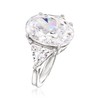 Ross-Simons 10.00 ct. t.w. Oval and Trillion-Cut CZ Ring in