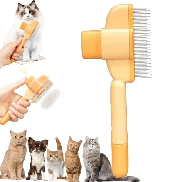 Tdips Avatore Zen Brush for Cats, Zenbrush Cat Comb, Self-Cleaning