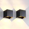 Mille Lucciole 2 Pack LED Outdoor Wall Lights Exterior/Interior, Up
