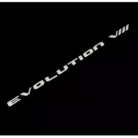 Unbranded TRUNK LID BADGE EMBLEM FOR MITSUBISHI LANCER EVO EVOLUTION VIII 8 LETTERS CHROME