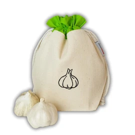 slowroom Vegetables Cotton, Practical and Attractive Garlic Storage Bag 15 x 20 cm