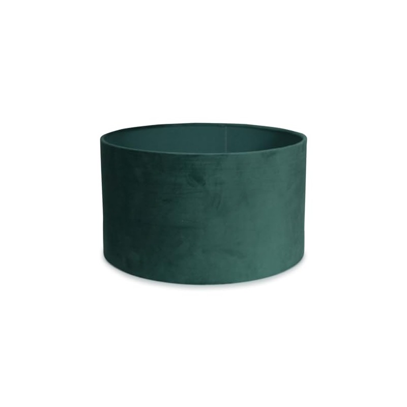 MiniSun | Medium Modern Forest Green Velvet Drum Light Shade