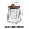 ANSQU Glass Jars Coffee Nuts Canister Airtight Storage Jar Petal