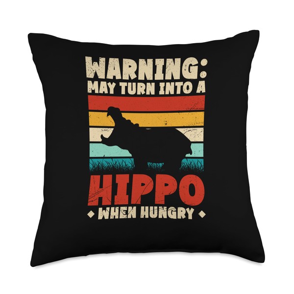 Hippo That Is Hungry Cute Saying Hippopotamus Hippos Hippo Throw