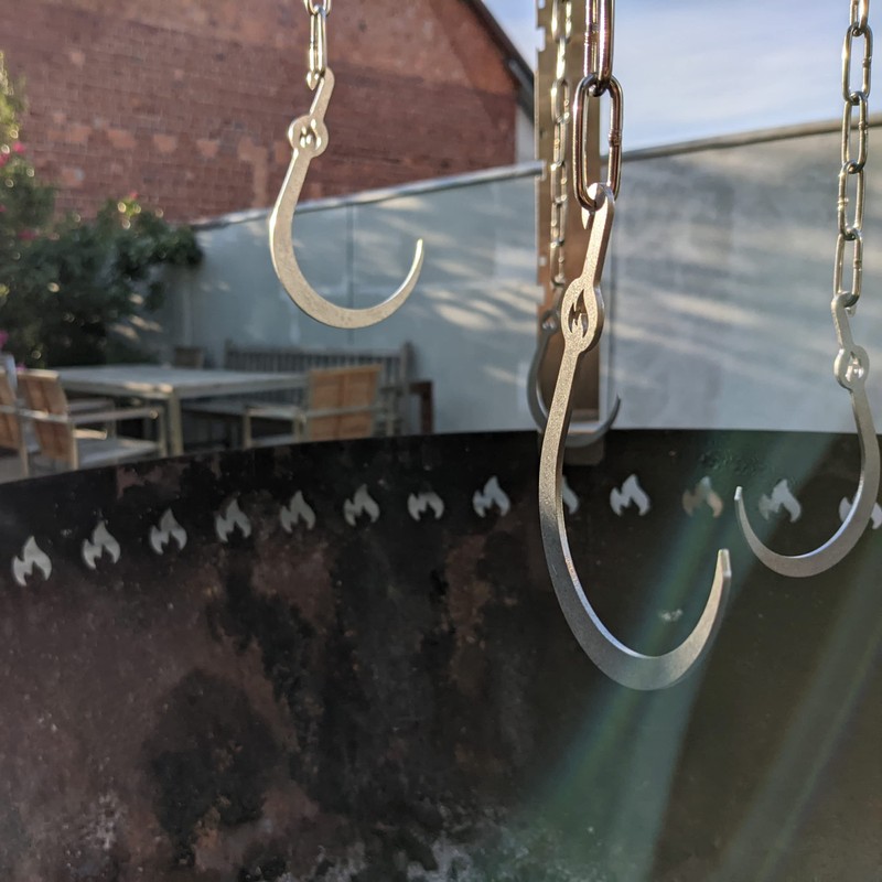 Grillrost.com Das Original Asado Hook Set - Extension for the