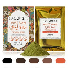 Laravel natural henna dye powder, black / 라라벨 천연 헤나 염색약 가루,  블랙