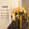 24 Pack Natural Beeswax Taper Candles in Bulk 10 inch