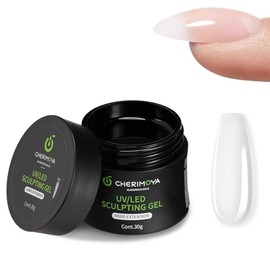 CHERIMOYA Gel Constructor Sólido Para Uñas Extensión 30g | Builder Gel Extensión Uñas UV LED Autonivelante,Gel de Construcción para Molde Dual,Refuerzo y Escultura Profesional Manicura