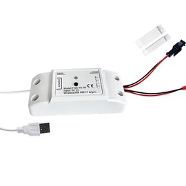 Generic Tuya Smart WiFi 5V Garage Door Opener Controller Garage Open Close Monitor,Wireless APP Remote Control Magnetic Door Sensor,Compatible with Alexa Echo Google Home，Tuya Hub Needed, white