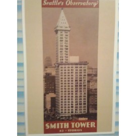 THE PACIFIC NORTHWEST aerial view VINTAGE POST CARD SMITH TOWER SEATTLE WASHINGTON (KING COUNTY)
