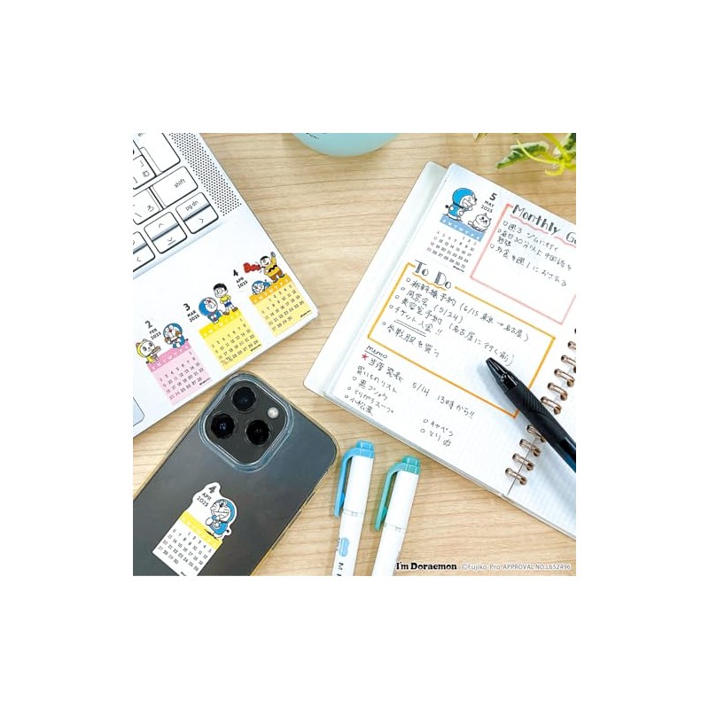 Active Corporation 2025 Sticker Calendar Doraemon Sticker (Simple)