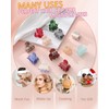 AWAYTR 12Pcs Small Hair Clips for Women Girls Acrylic Mini