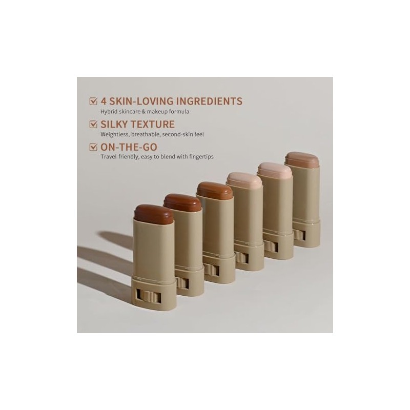 Base Maquillaje Barra Skin Tint Ligera Larga Duración Impermeable
