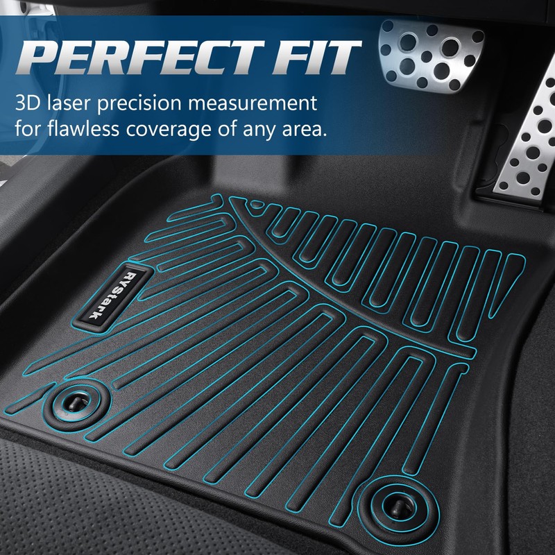 Floor Mats for Jeep Wrangler JL Gas 2018-2026 4-Door