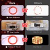 Ariceleo Upgraded LED Fairy Lights, 2 Pack 16ft Red with