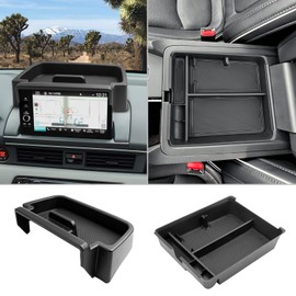 CDEFG 2PCS Compatible with 2023-2025 Honda Pilot Accessories Center Console Organizer for 2024 2025 Ridgeline Passport Accessories Middle Console Armrest Tray Dash Storage Box