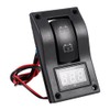 Rocker Switch Toggle, Qiilu 12V DC Marine Boat Voltmeter LED