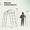 Idzo Garden Arch, 88in Tall Stainless Steel Tunnel Vegetable Trellis
