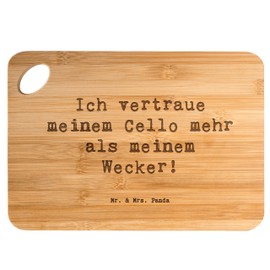 Mr. & Mrs. Panda Bamboo Chopping Board Saying Cello Confidence Gift Cellist, Wooden Chopping Board, Musician, Cello Saying