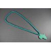 Teal wooden africa map pendant necklace beads chain african continent