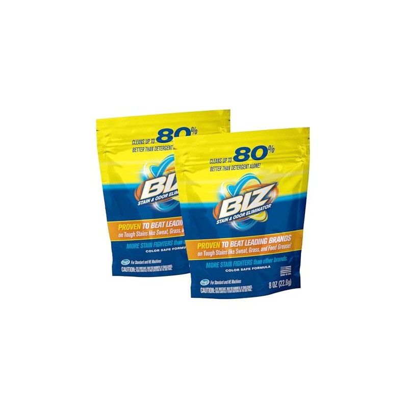 BIZ Stain and Odor Eliminator Laundry Detergent Powder - (Pack