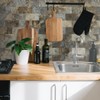 AULIGET 100-Piece Beige & Brown Slate Peel and Stick Backsplash
