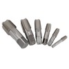 6Pcs NPT Pipe Tap Set Thread HSS for Plumber Industrial