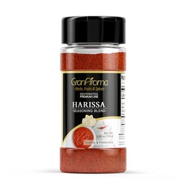 GranAroma Harissa Seasoning Blend, North African Cuisine, Bold & Tangy, Dry Rubs & Roasted Meat (3.68 Ounce)