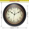 Infinity Instruments 14877BG-2732 Precedent Silent Sweep 12 inch Wall Clock