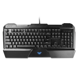 Beastron Mechanical Wired Gaming Keyboard with Blue Switches, Wrist Rest, Compatible with PC and Mac