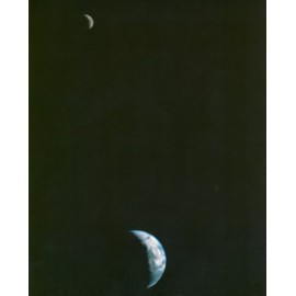 New 8x10 Photo: First Image of the Earth & Moon in One Frame