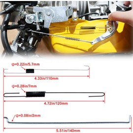 WOTIAN 48PCS GX160 GX200 Throttle Return Spring Kit Carburetor Speed Control Governor Link Rod Cable Return Spring for Honda GX212 GX225 Predator 212cc 224cc Coleman Ct200u Bt200x