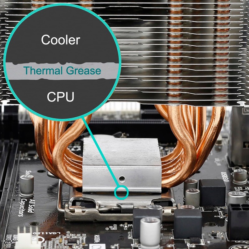 GENNEL G104 20Grams White Thermal Conductive Compound Grease, Heatsink Paste,