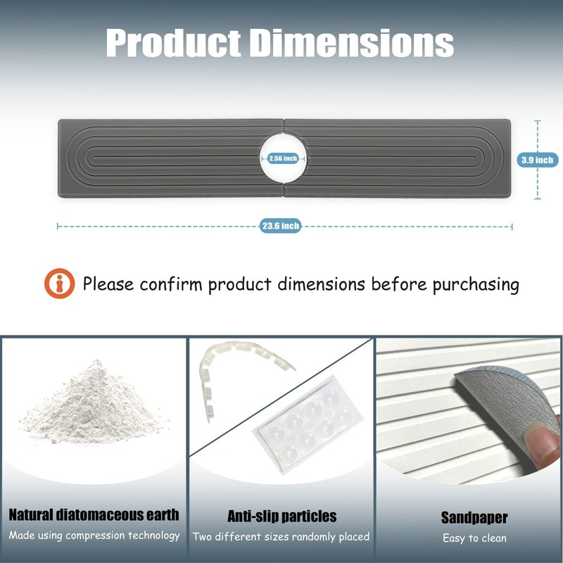 Stargaz Faucet Mat For Kitchen Sink，Sink stone quick dry around