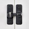 Barn Door Latches,Black 90/180 Degree Gate Lock,Zinc Alloy Right Angle