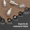 100 Clavijas de Soporte de Tornillo Autorroscantes, Jeswo Pin de