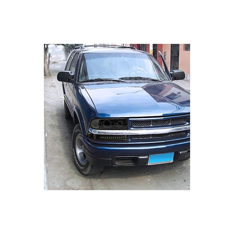 Spec-D Tuning Smoke Lens Bumper Lights Compatible with 1998-2004 Chevy