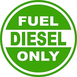 4" Diesel Fuel Only Sticker Decal Label Gas Tank Vinyl Truck can Bio Caution