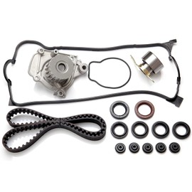 Timing Belt Kit including timing Belt water pump with gasket tensioner bearing etc,OCPTY Compatible for 1996 1997 1998 1999 2000 Honda Civic/1996 1997 Honda Civic del Sol