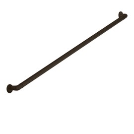 Meranti Aluminum Handrail for Stairs - ADA Compliant Wall Returns - Handrails for Indoor Stairs - Metal Handrail, Powder Coated for Outdoor Environment, DIY Handrail Kit (Bronze Textured, 7' Length)