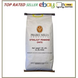Prairie Mills Steelcut Pinhead Oats 25 lbs.