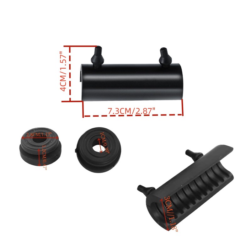 VPZMT Rubber Mounts Support Cushion Hard Saddle Bags for Harley